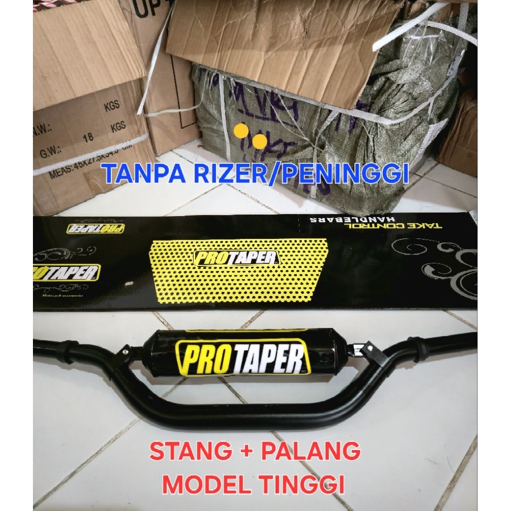 Stang protaper+Palang Model Tinggi,tanpa Rizer/Peninggi