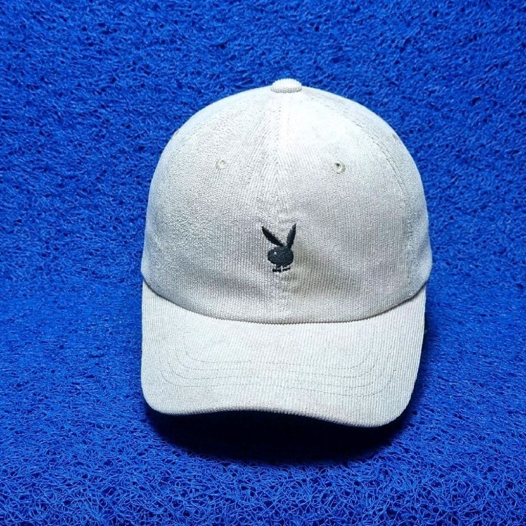 topi playboy corduroy simple cap small logo