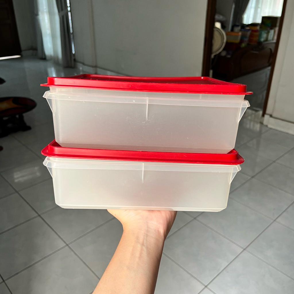 Preloved Tupperware Mosaic Snack n Stor Large