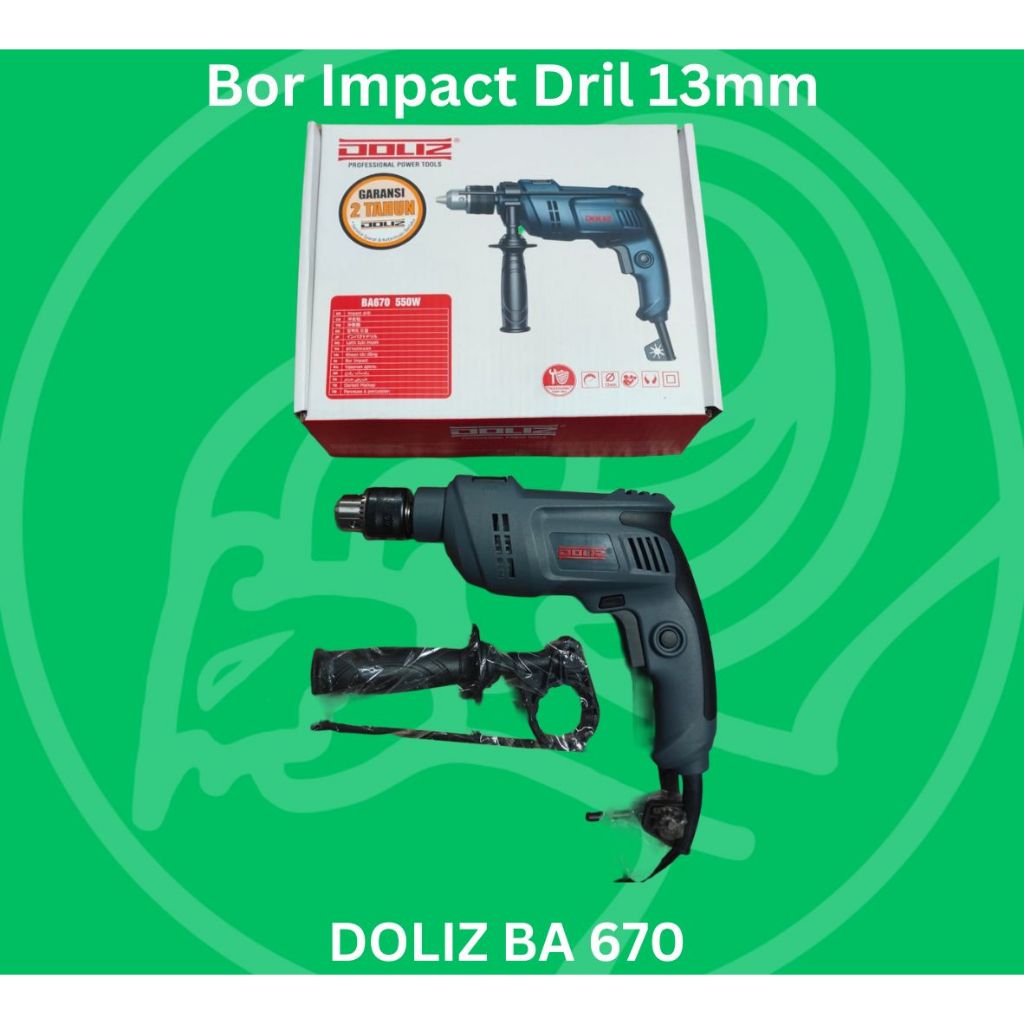 DOLIZ BA 670 Bor Impact Drill 13mm Bor Bobok Beton Doliz BA670 13mm Bor Listrik 13m Impact Drill