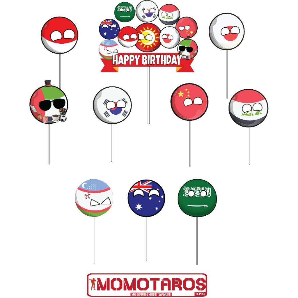 Topper cake Country Ball isi 10 pcs