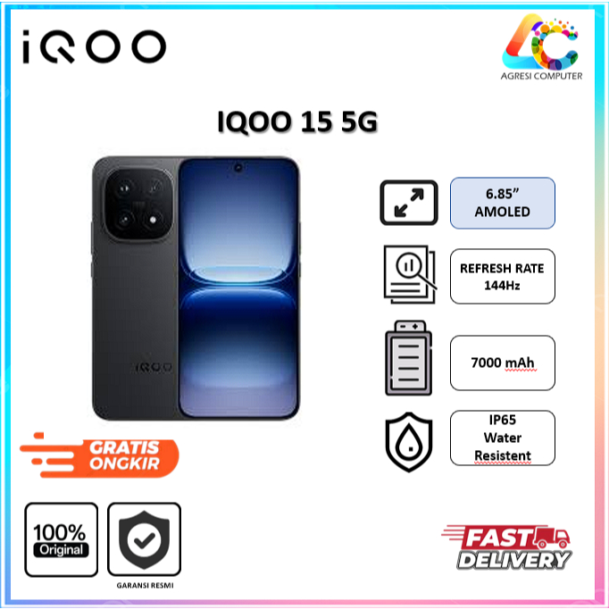 HANDPHONE IQOO 15 5G RAM 16GB ROM 512GB