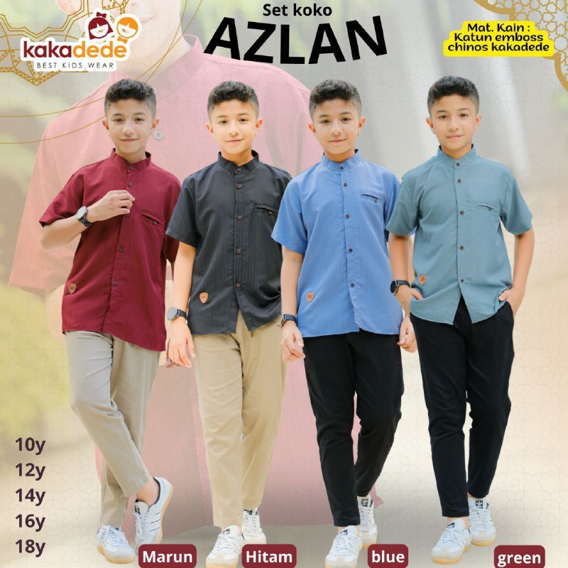 READYSET KEMEJA AZLAN BY KAKADEDE
