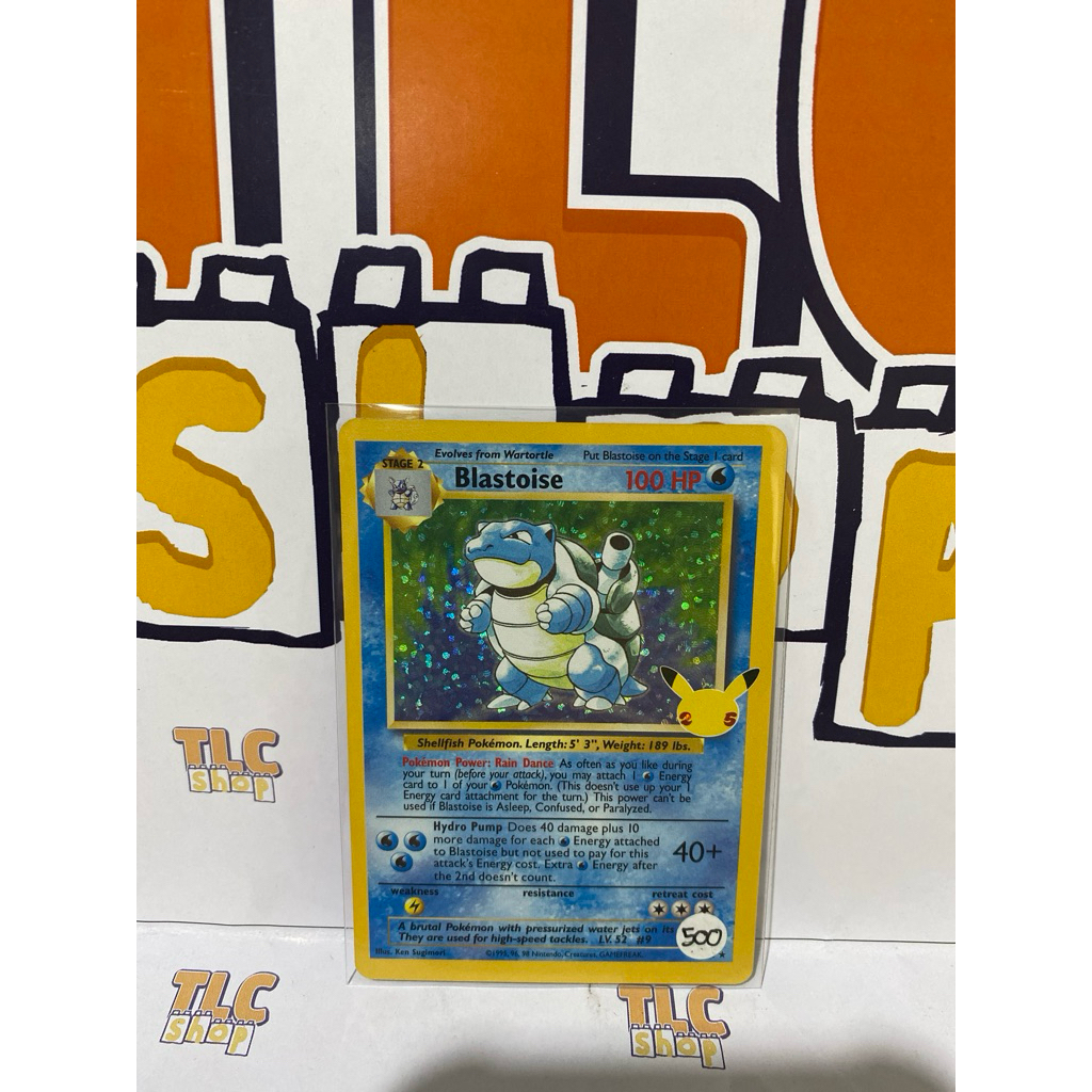 Kartu Pokemon English 25th Anniversary Blastoise