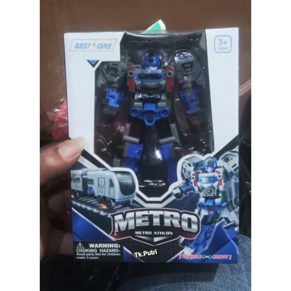 Mainan Tobot Kereta/Tobot mini metro/ mainan robot tobot athlon