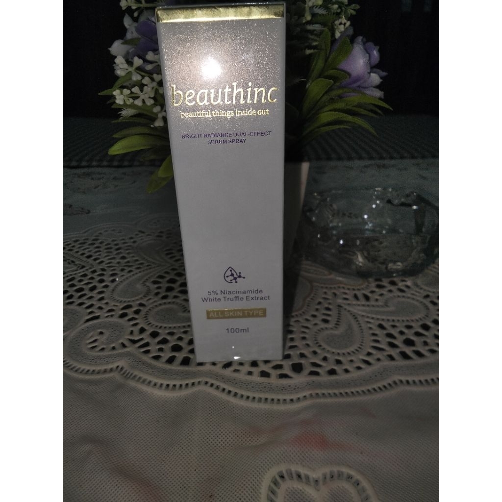 Beauthinc Face Mist Bright radiance dual effect serum spray with 5% Niacinamide