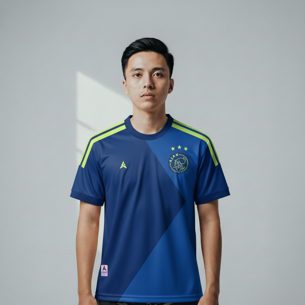 ATHLETIC SPORTWEAR - Jersey Bola Fantasy Ajax Away - 2014-2015 Fullprinting Casual - Atasan