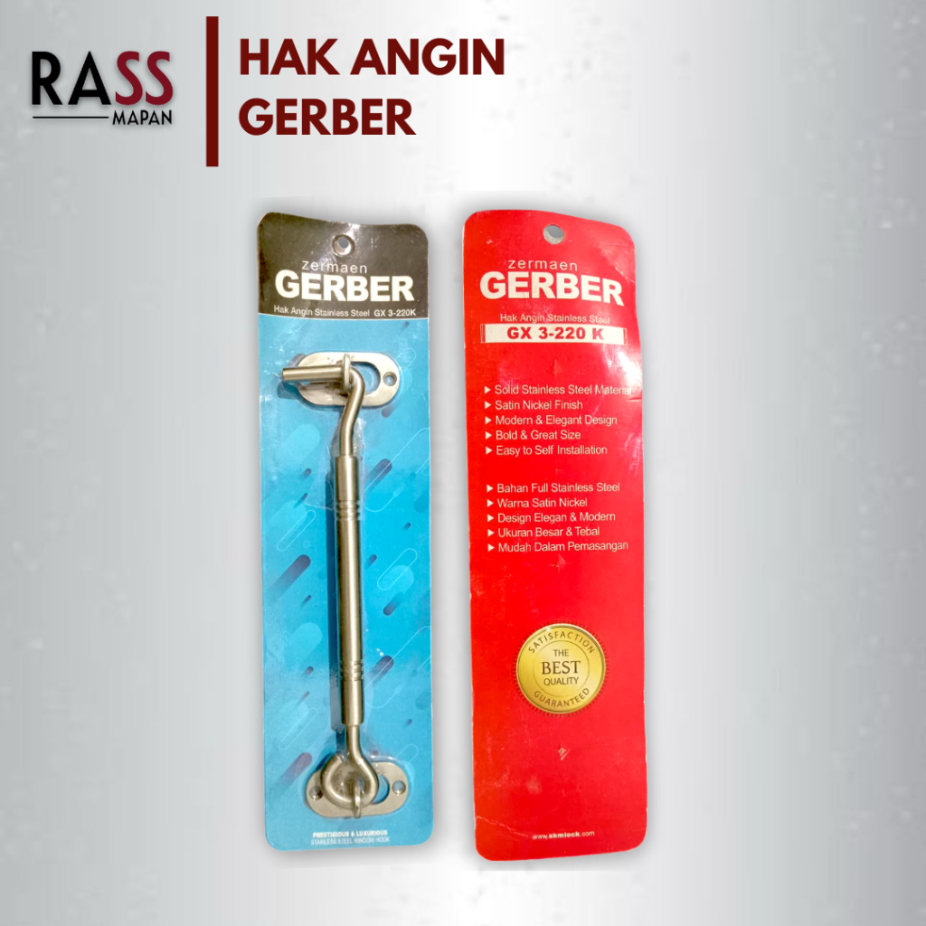 Hak Angin Penahan Pintu Jendela Merk Gerber