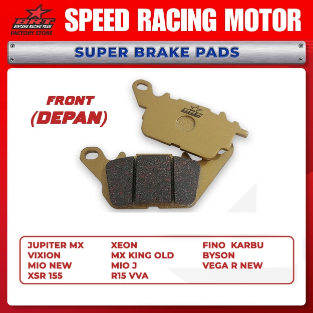 KAMPAS REM DEPAN BRT MIO J MIO SOUL GT 115 X RIDE XRIDE 115 FINO 115  Brake Pad Front BRT MIO J FINO