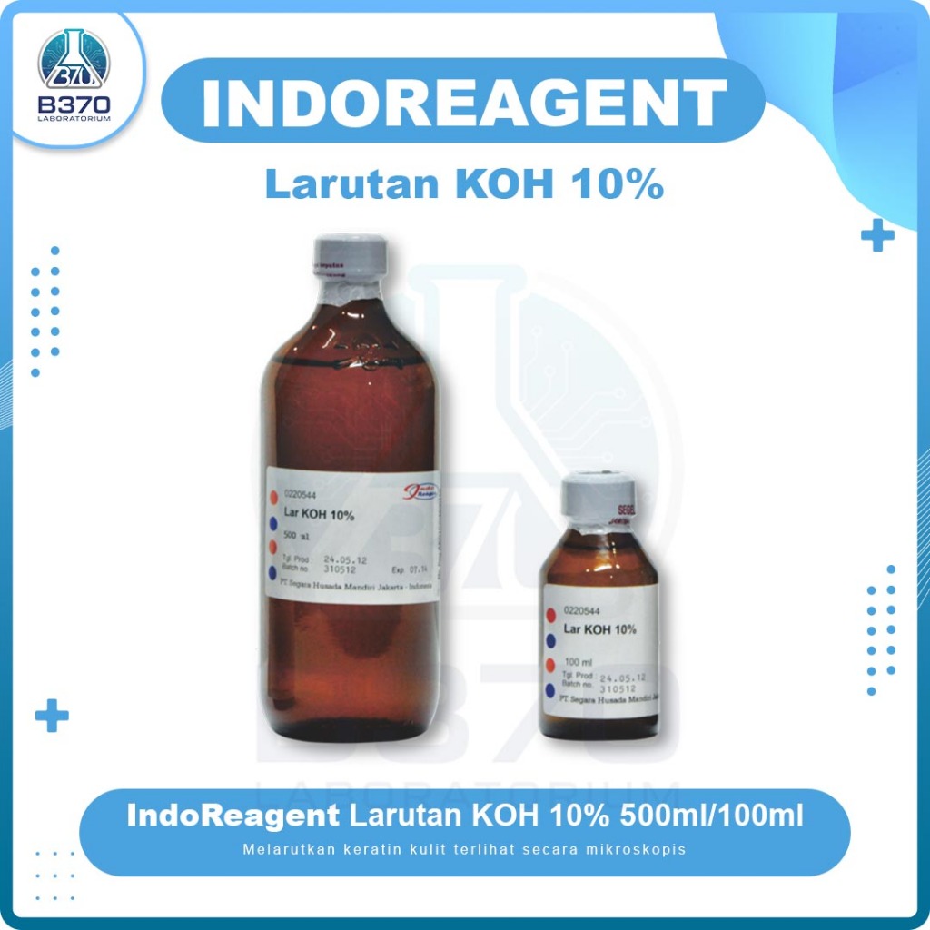 Indo Reagen KOH 10% 500ml 100ml