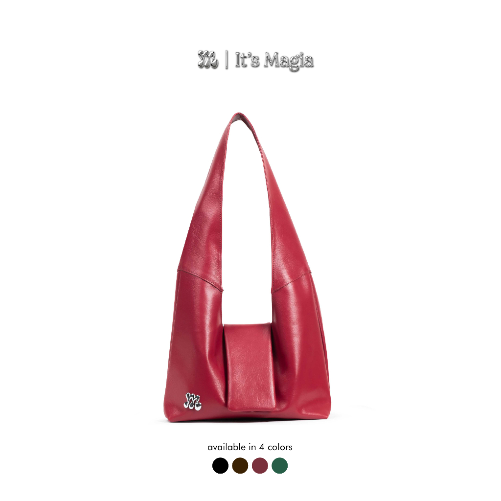 MAGIA Kara Bag Shoulder Bag Leather RedWine