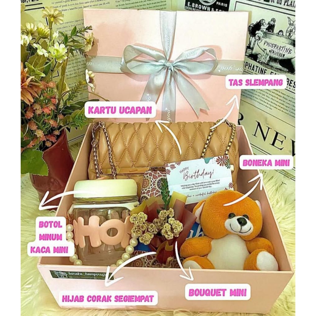 Hadiah Ulang Tahun /HAMPERS PREMIUM -GIF Box wanita