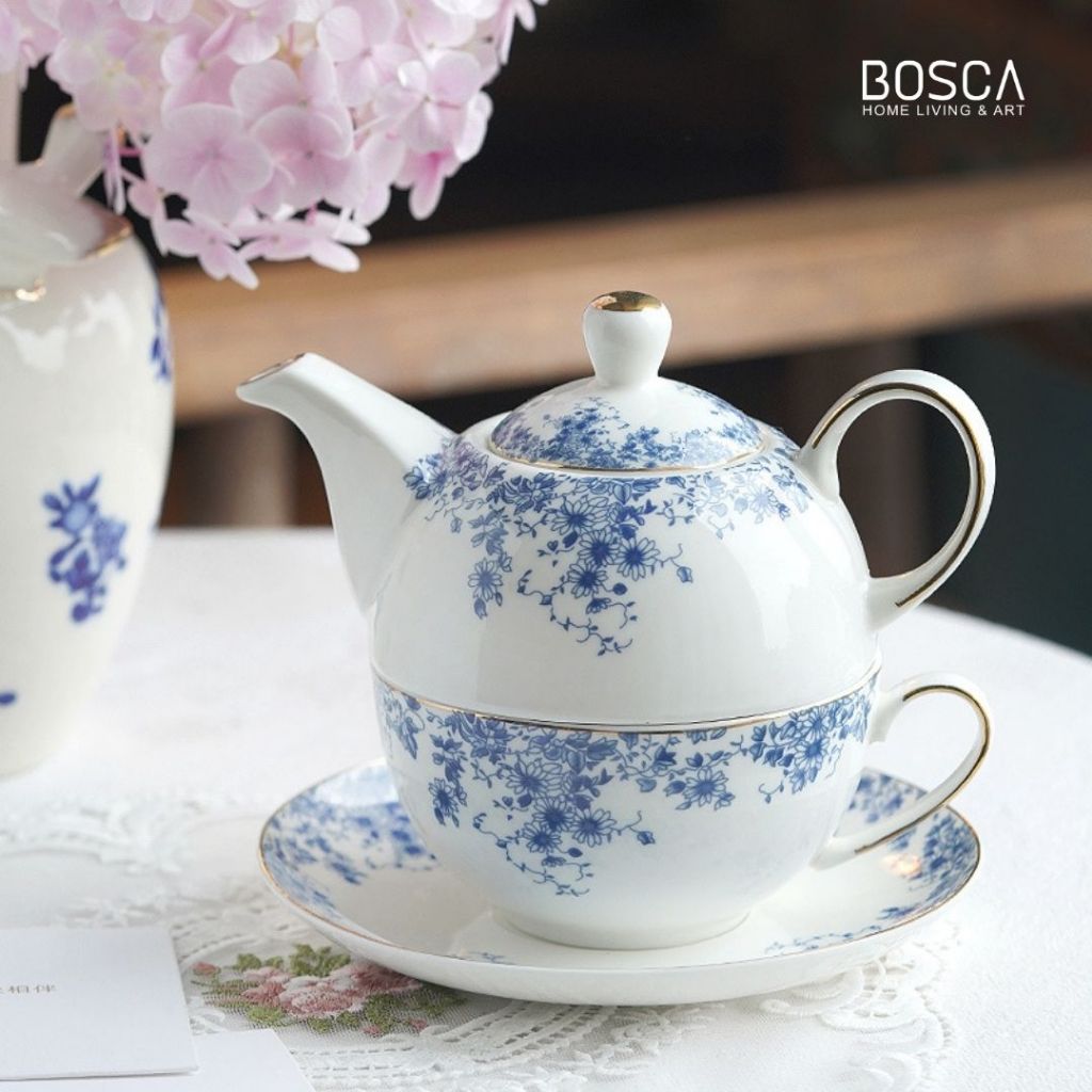 Bosca Living -Yinhua Chinese Teapot Set / Tea Set Royal / Set Gelas Cangkir Teh / Set Teko Cup dan S