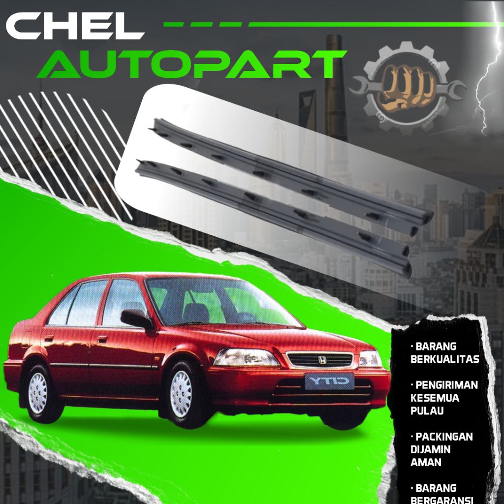 WEATHER STRIP/KARET PELIPIT KACA PINTU DALAM HONDA CITY Z TAHUN 1996-2003