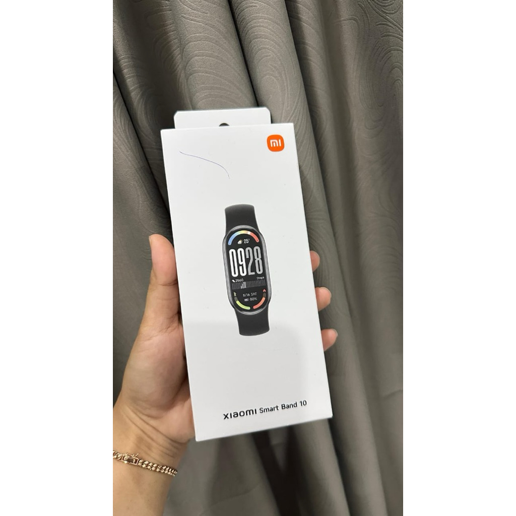Jam Tangan Pintar Xiaomi Smart Band 10 - Warna Midnight Black, Tampilan AMOLED 1.72 Inci, Sensor Kes