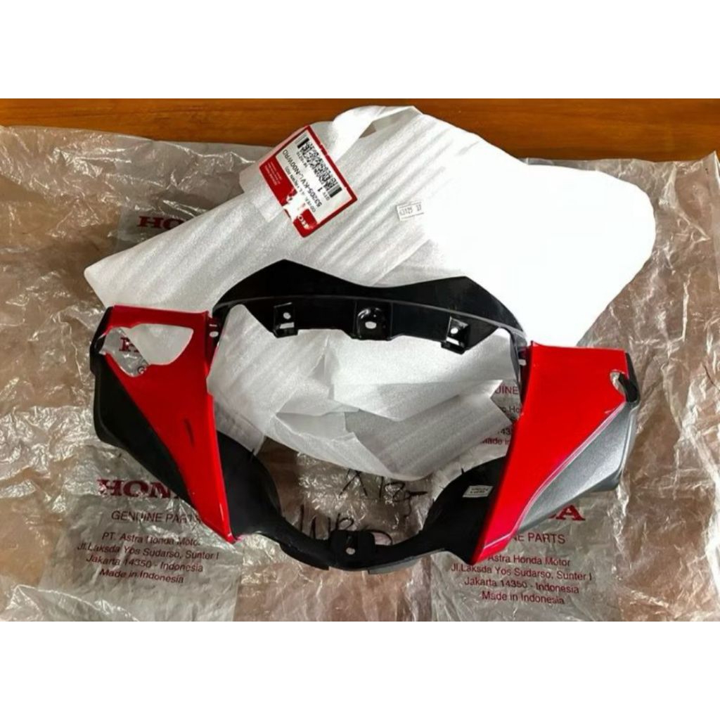 53205 KVL N00WRD BATOK LAMPU DEPAN SUPRA X125 NEW BATMAN MERAH ORIGINAL AHM