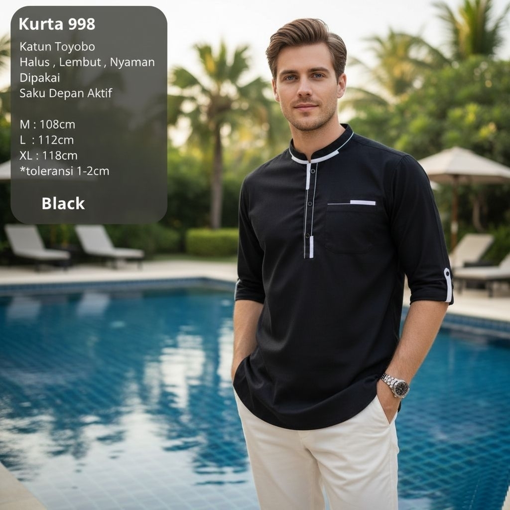 KURTA 998 atasan kemeja baju lebaran pria remaja dewasa ootd outfit trend kekinian fyp viral bestsel