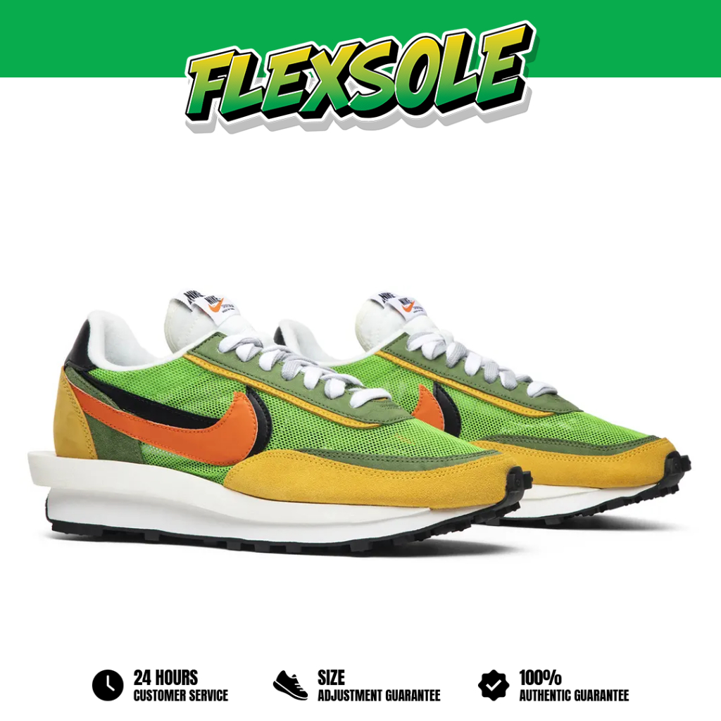 Sepatu Nike Sacai LD Waffle Undercover Green Gusto Sneakers Authentic