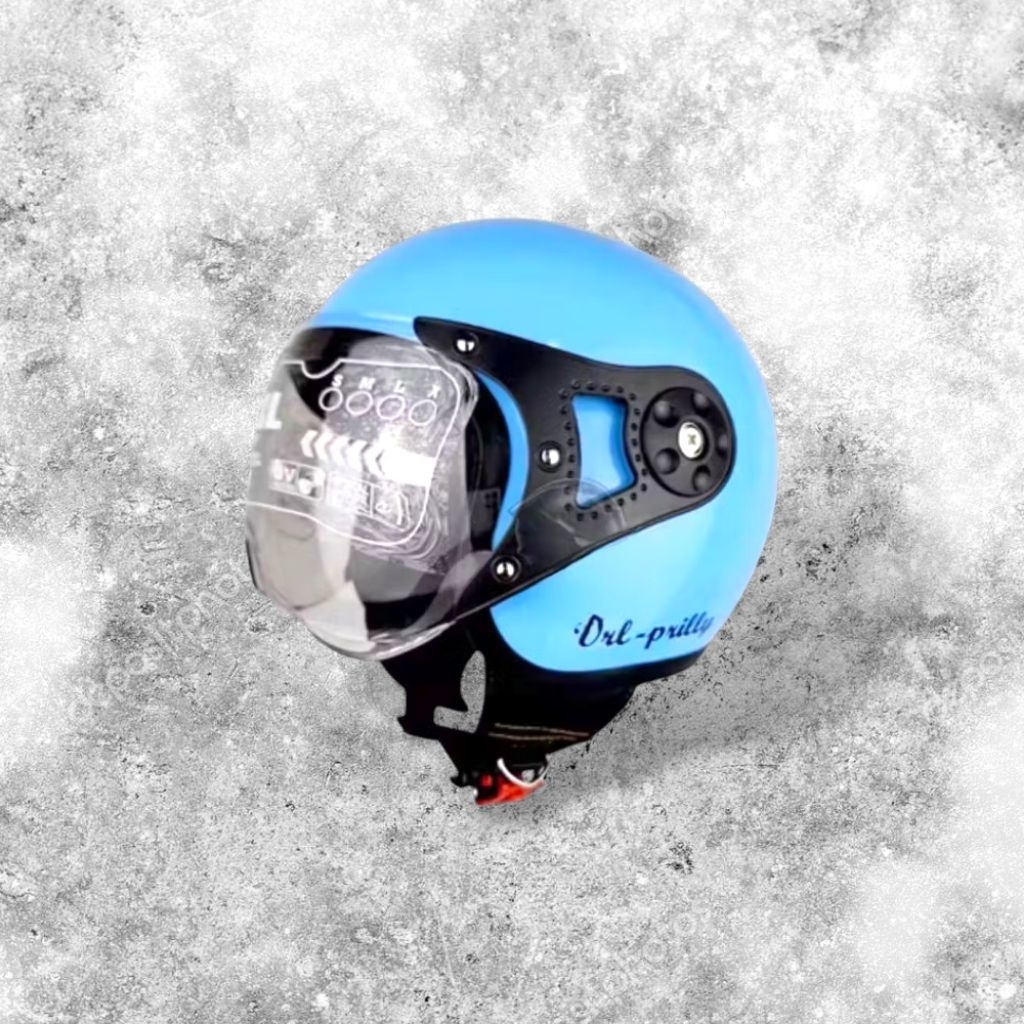 Helm Bogo Pilot Anak VRL Carkids Polos SNI - Helm Retro Kids Batok Kecil - Usia 2-7 Tahun