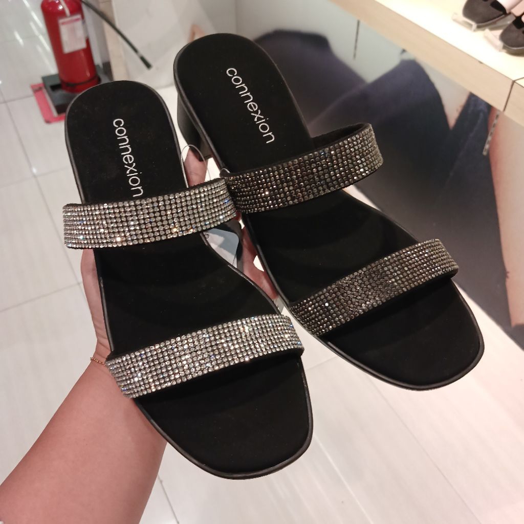 sandal wanita heels 5cm CONNEXION ori dari matahari