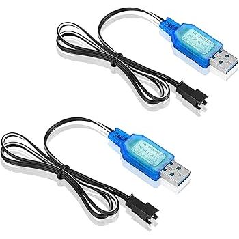 Kabel Charger USB 3.7V 4.8V JST SM Charger Baterai Battery RC Mobil Drone RC Helikopter