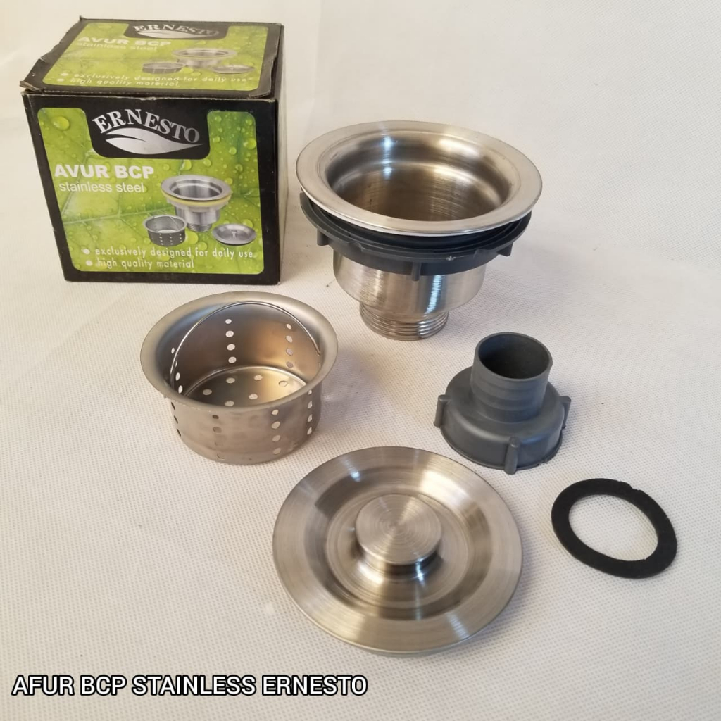 Saringan Bak Cuci Piring Stainless Steel | Saringan Wastafel Dapur Anti Sumbat ERNESTO
