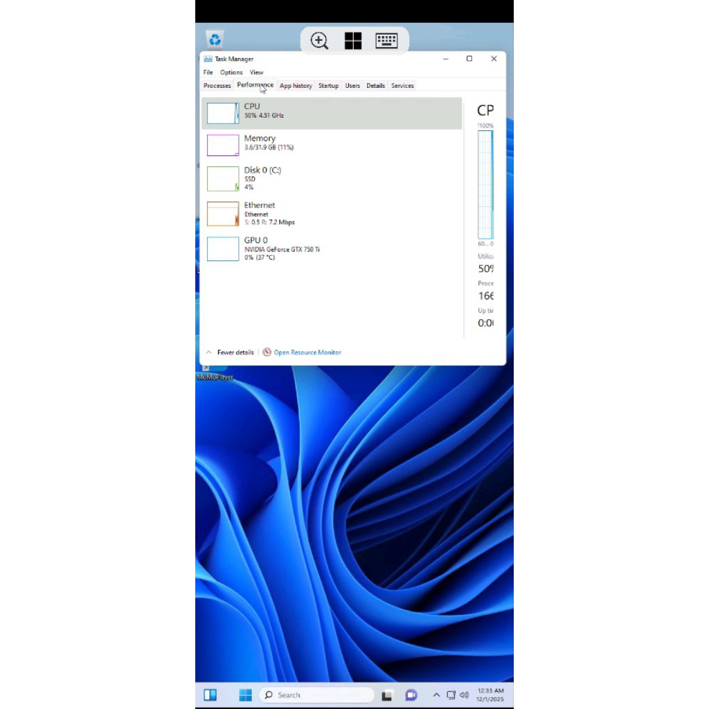 rdp dedicated baremetal suport emulator denga  gpu nvidia geforce gtx 750i
