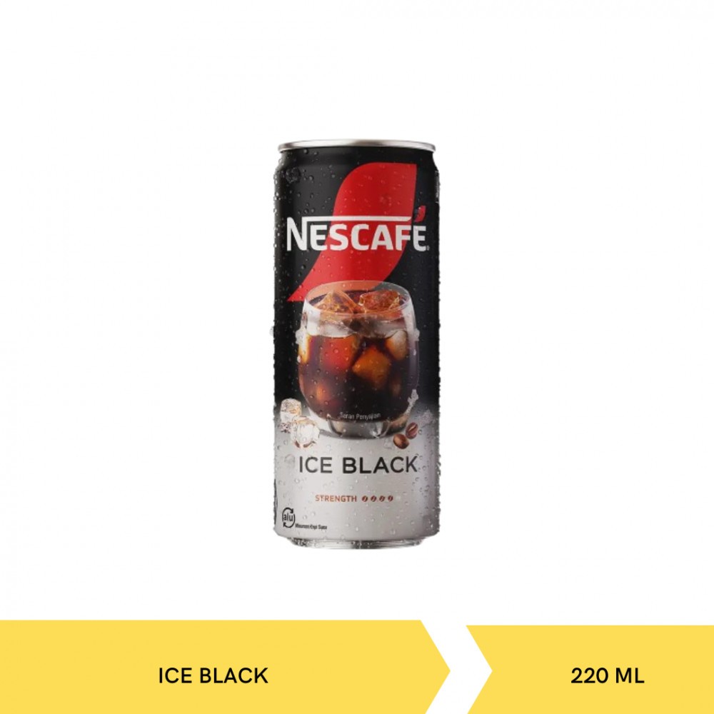 Nescafé Minuman Es Kopi Hitam 220ml | Kopi Siap Minum