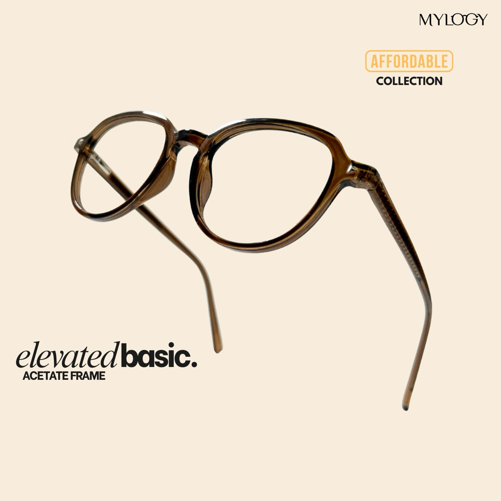 MYLOGY - MIHA | Frame Kacamata Bulat | Kacamata Minus / Plus / Silinder Unisex Pria dan Wanita