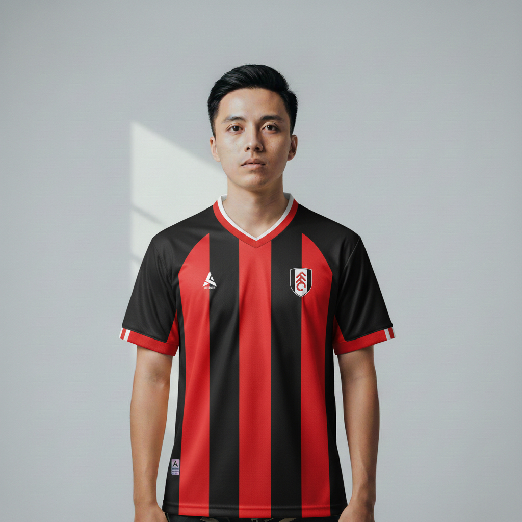 ATHLETIC SPORTWEAR - Jersey Vintage Bola Fantasy Fulham Away 2001-03 Fullprinting Casual - Atasan