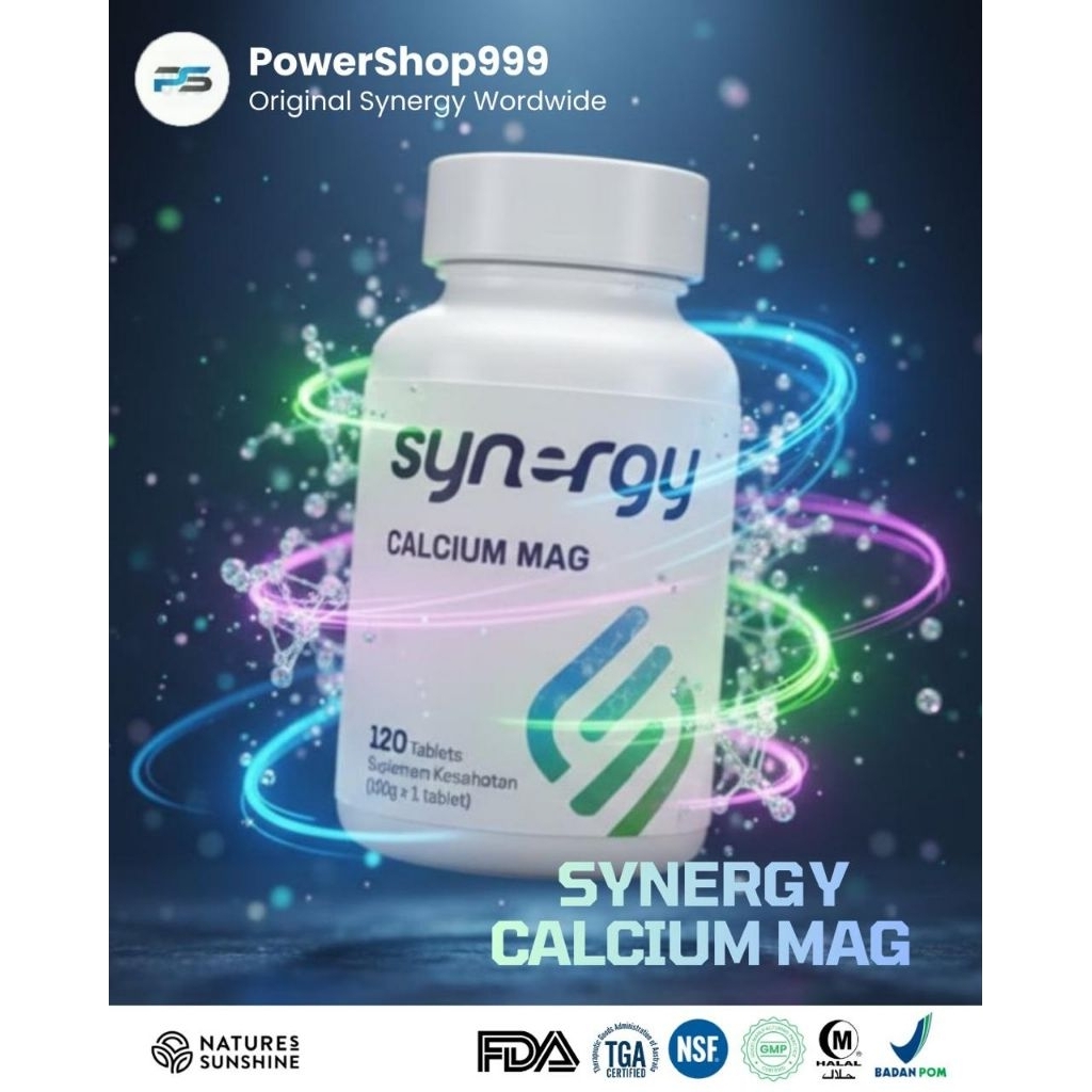 Synergy  Calcium Mag,Calcium Magnesium Terbaik, Exp Terbaru
