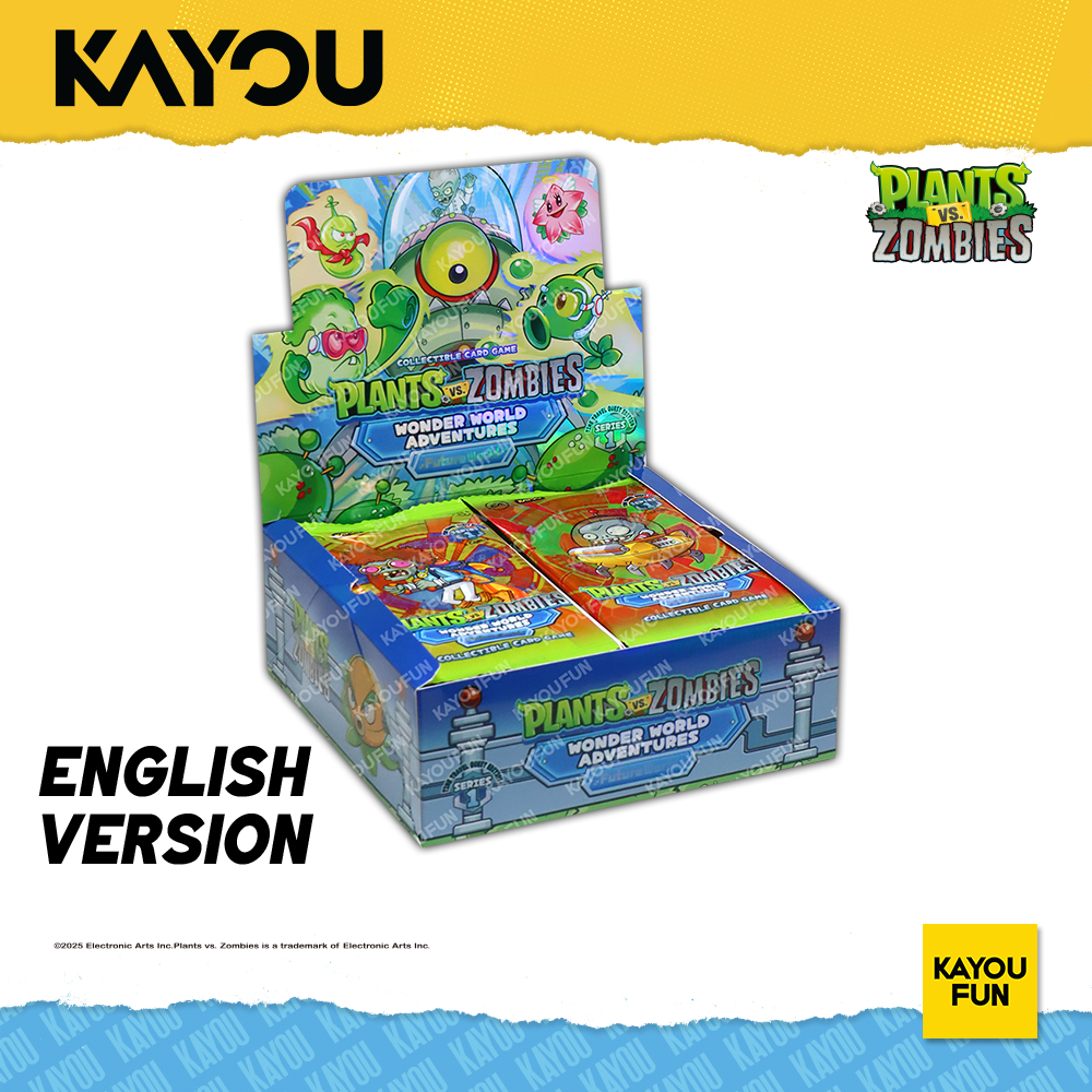 KAYOU FUN -  Kartu Kayou Plants vs Zombies Wonder World Adventures Time Travel Quest Ed SEA T2W1 - C