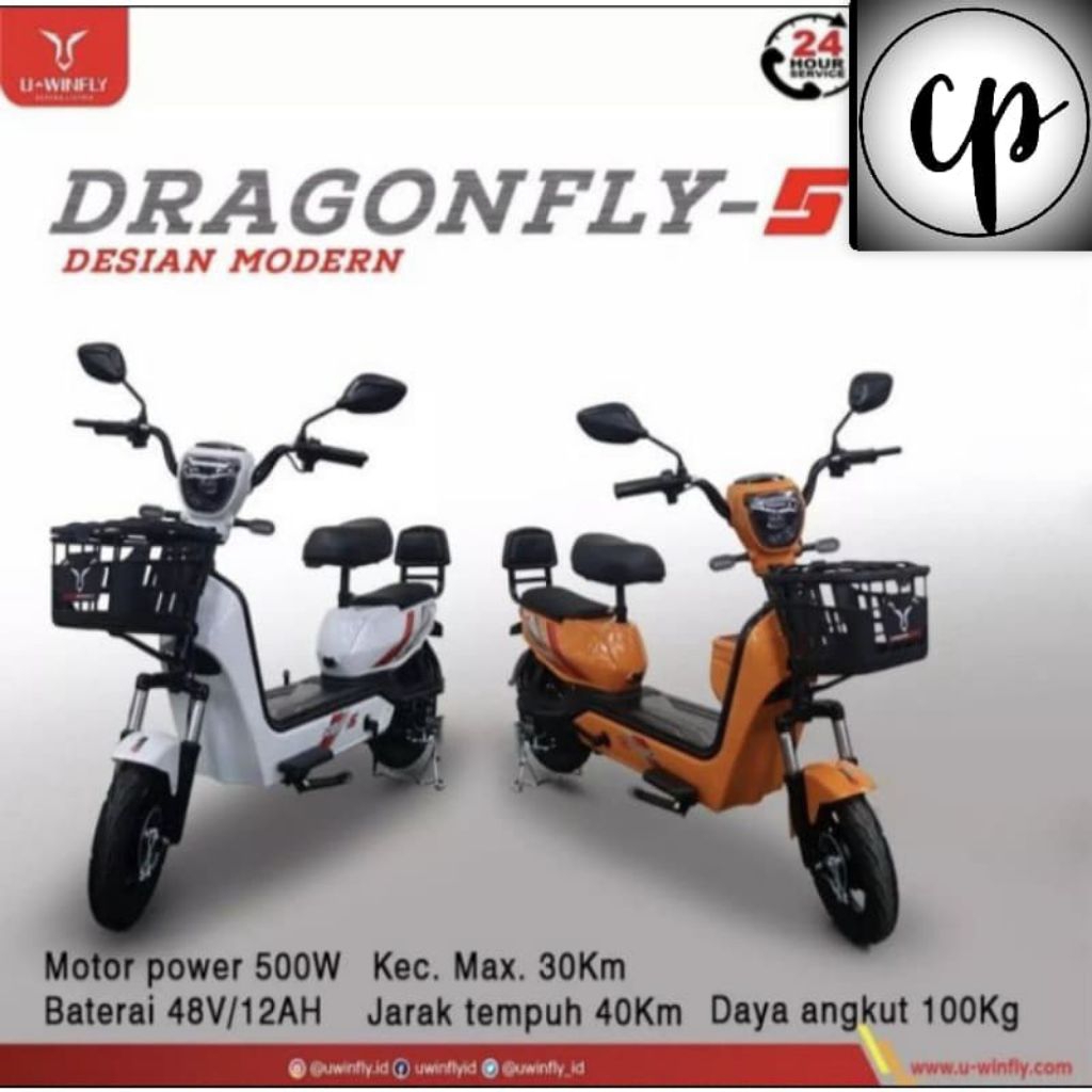 SEPEDA LISTRIK E-BIKE UWINFLY DRAGONFLY 5 [ Preloved ]