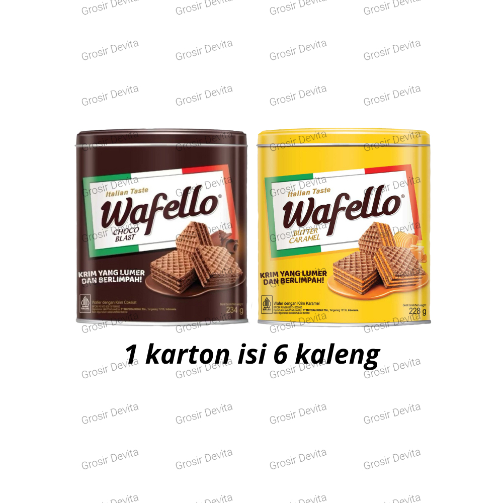 Wafello Kaleng 1 Dus/Karton 6 Pcs