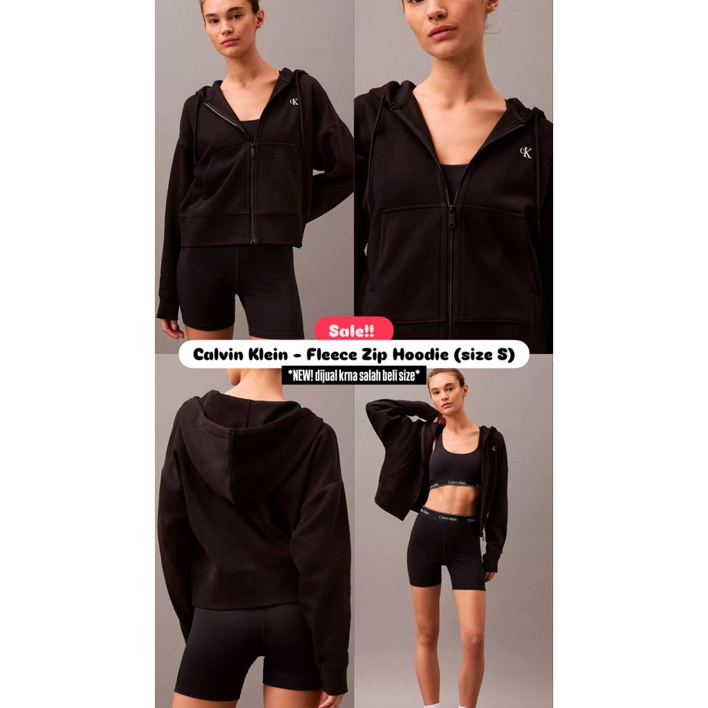 Fleece Zip Hoodie-Calvin Klein