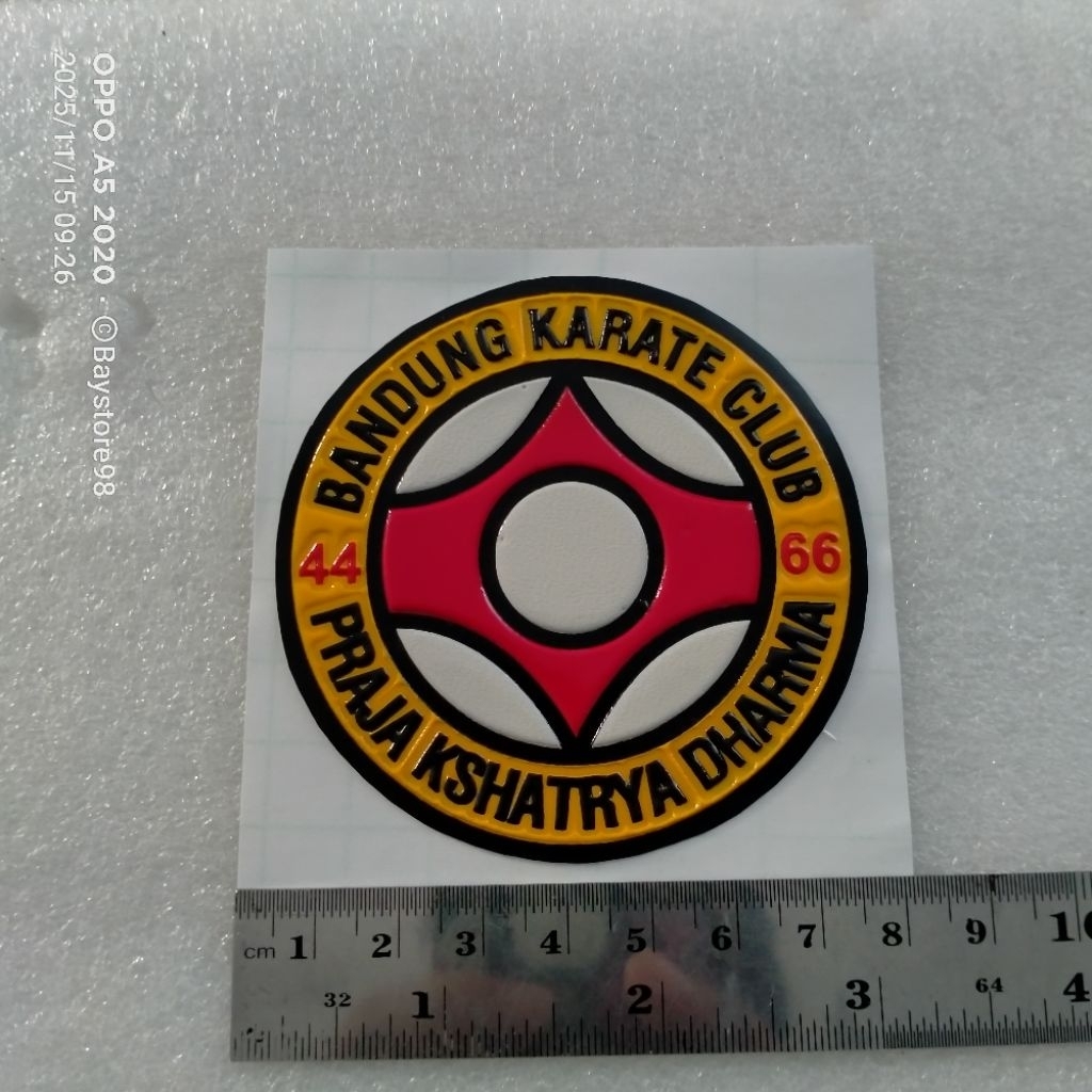 Stiker Embos Timbul Bandung Karate Club