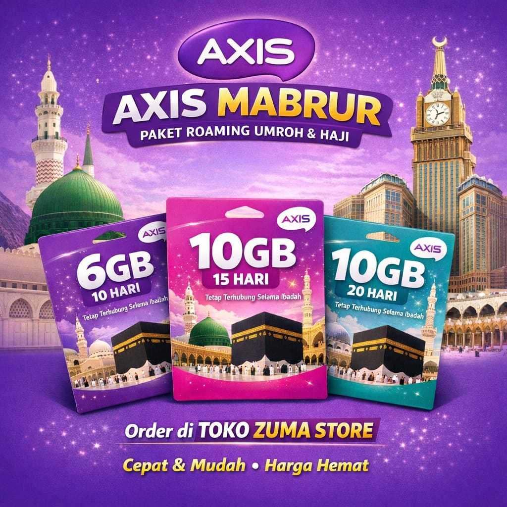 TERMURAH PAKET DATA UMROH HAJI AXIS DAN AXIS MABRUR PLUS