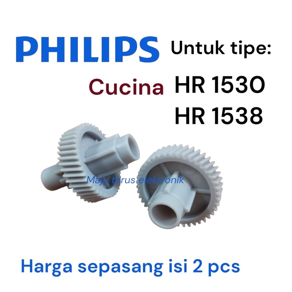 Gigi Gear mixer philips cucina HR 1530 HR 1538 sepasang isi 2