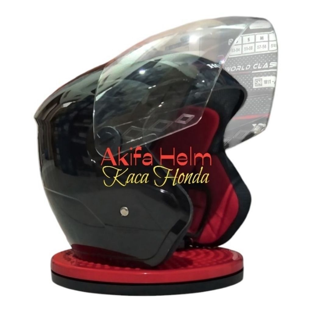 Kaca Helm HONDA PCX NEW Bening Hitam
