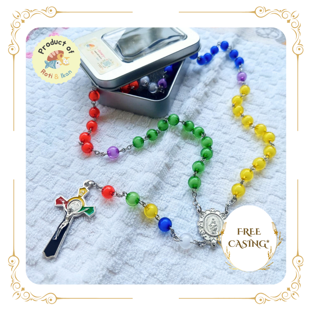 Rosario Misioner/ Rosario 5 Benua Manik Halus 8mm