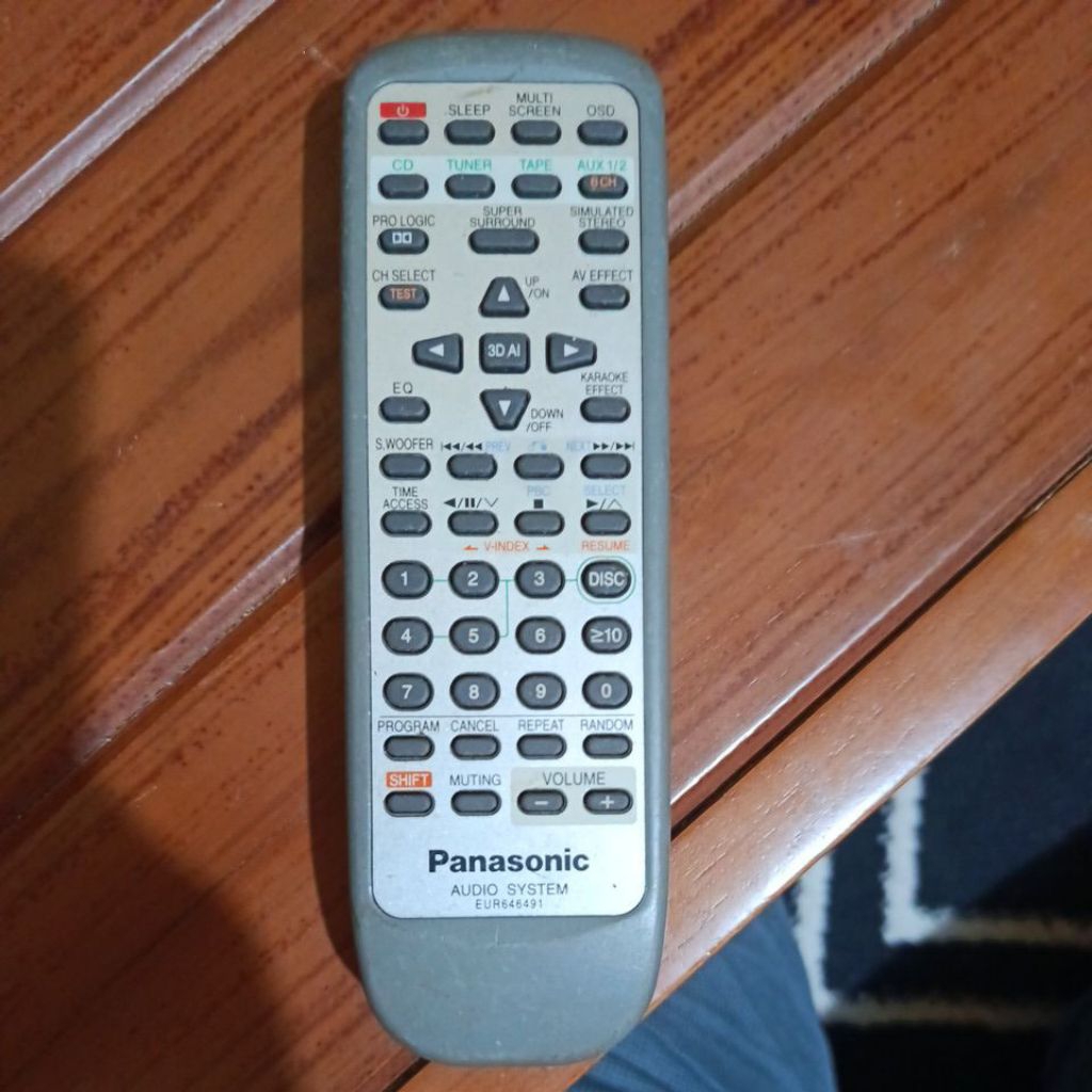 Remote Panasonic audio system
