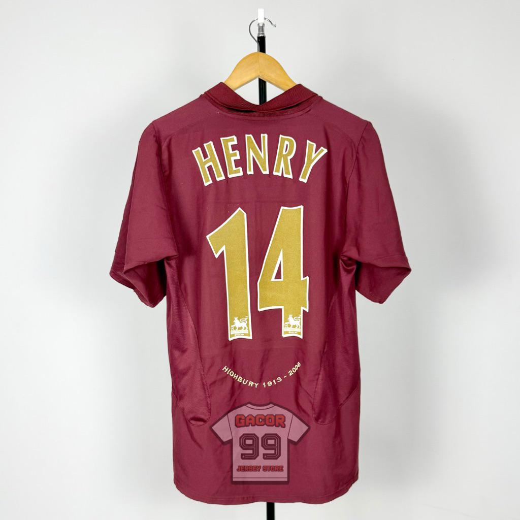 Arsenal 05/06 Home Jersey Original - Size L - NNS Henry 14