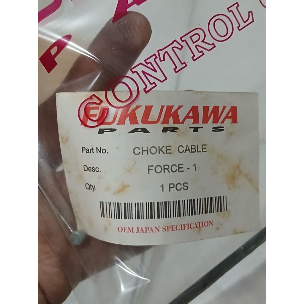 KABEL CHOKE YAMAHA FORCE 1 .FIZR BARU MERK FUKUYAMA