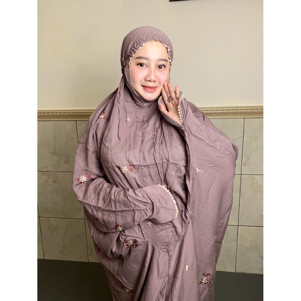 Mukena rayon twill nayla terusan