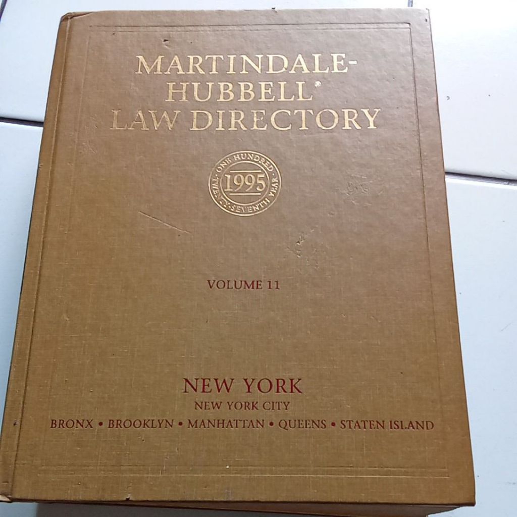 MARTINDALE - HUBBELL LAW DIRECTORY