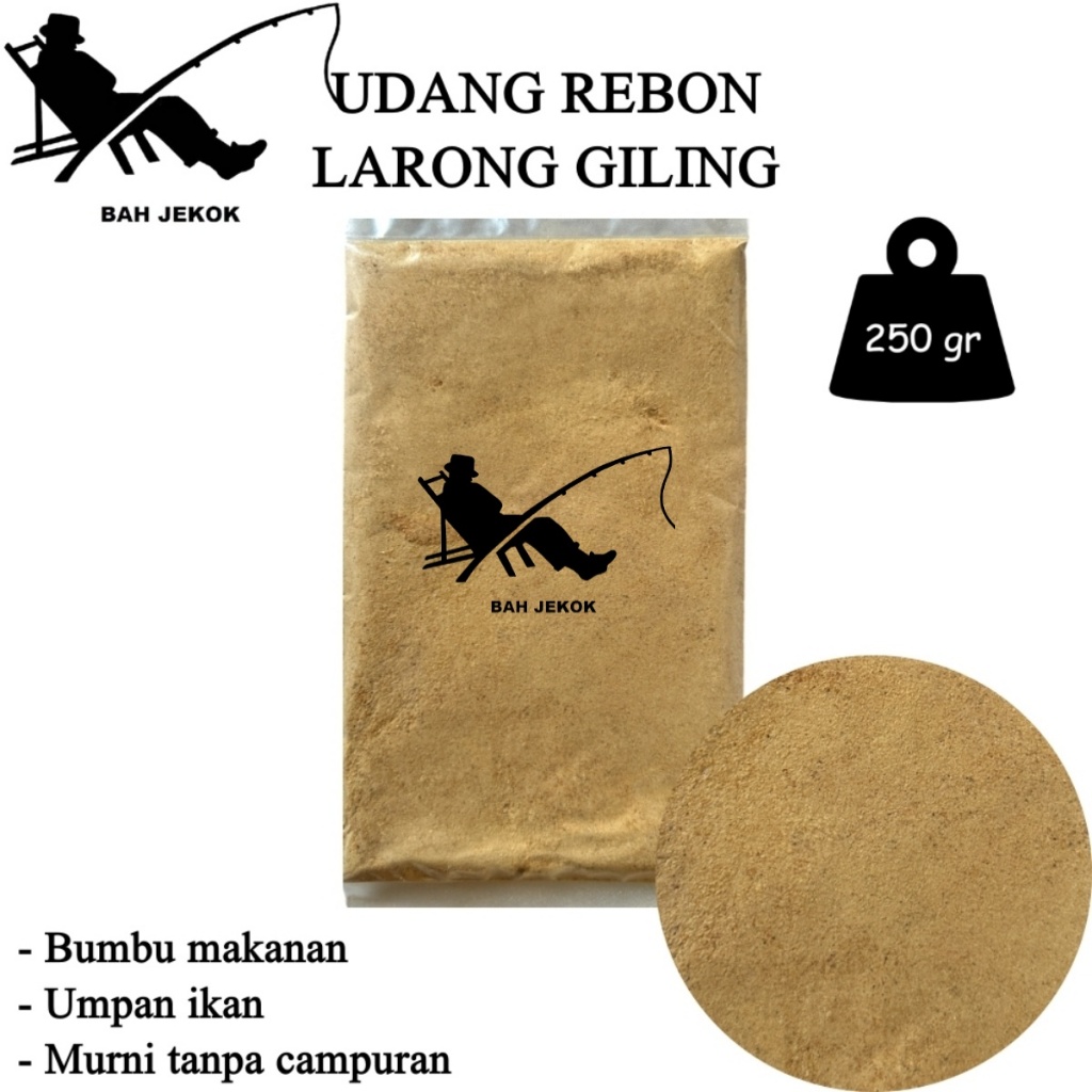 Udang Rebon Ebi Larong giling untuk umpan pancing ikan (250gr)