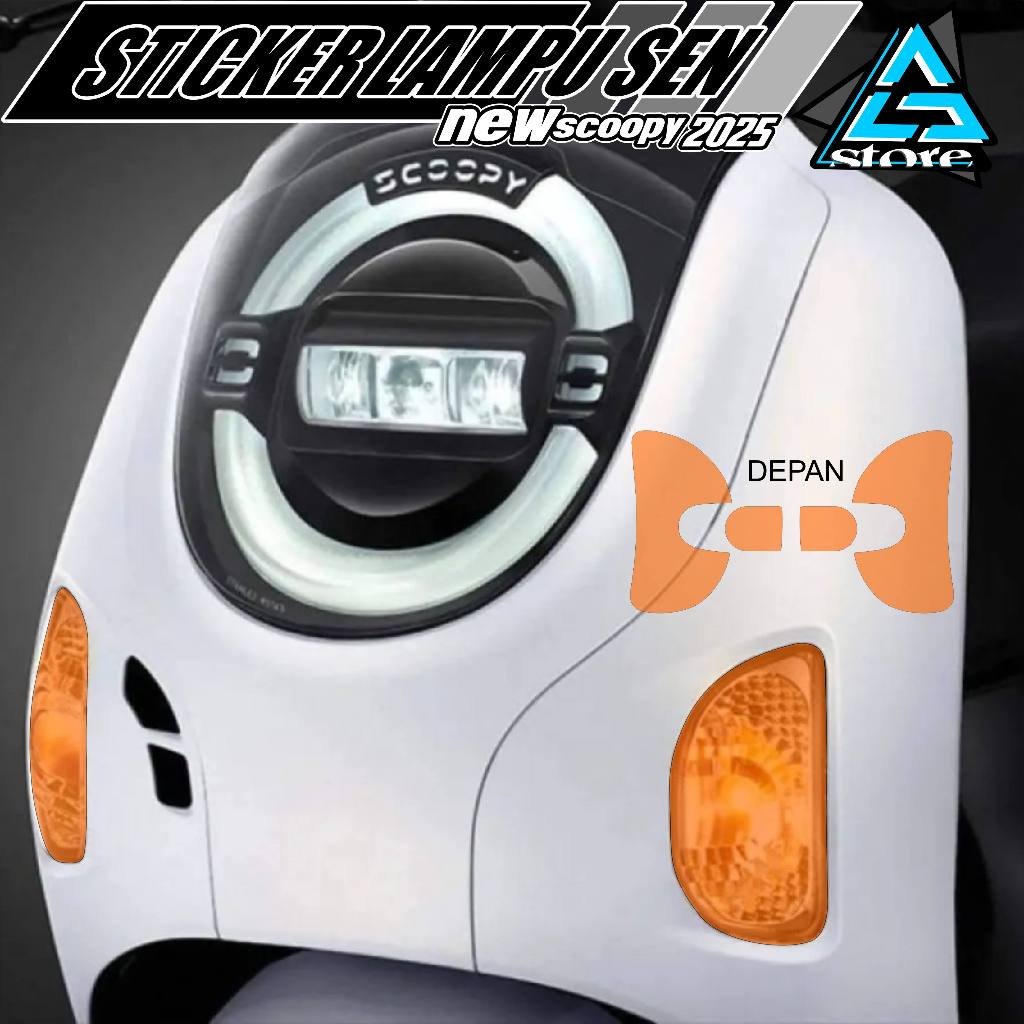STICKER CUTTING/ANTIGORES/STIKER UNTUK LAMPU SEN DAN STOP LAMP HONDA SCOOPY 2025,2026/STIKER MOTOR