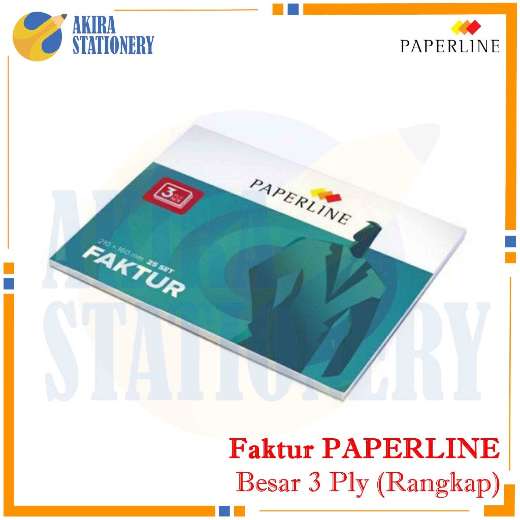 Buku Nota Faktur PAPERLINE 3 Ply / Bon Invoice Kredit Rangkap 3 Besar ( BUKU )