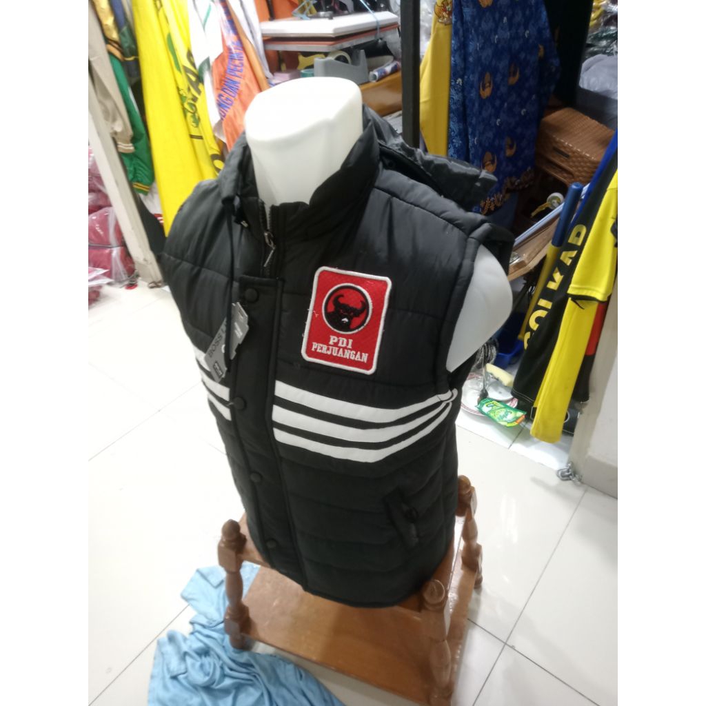 ROMPI PDI PERJUANGAN HITAM KOMBINASI PUTIH