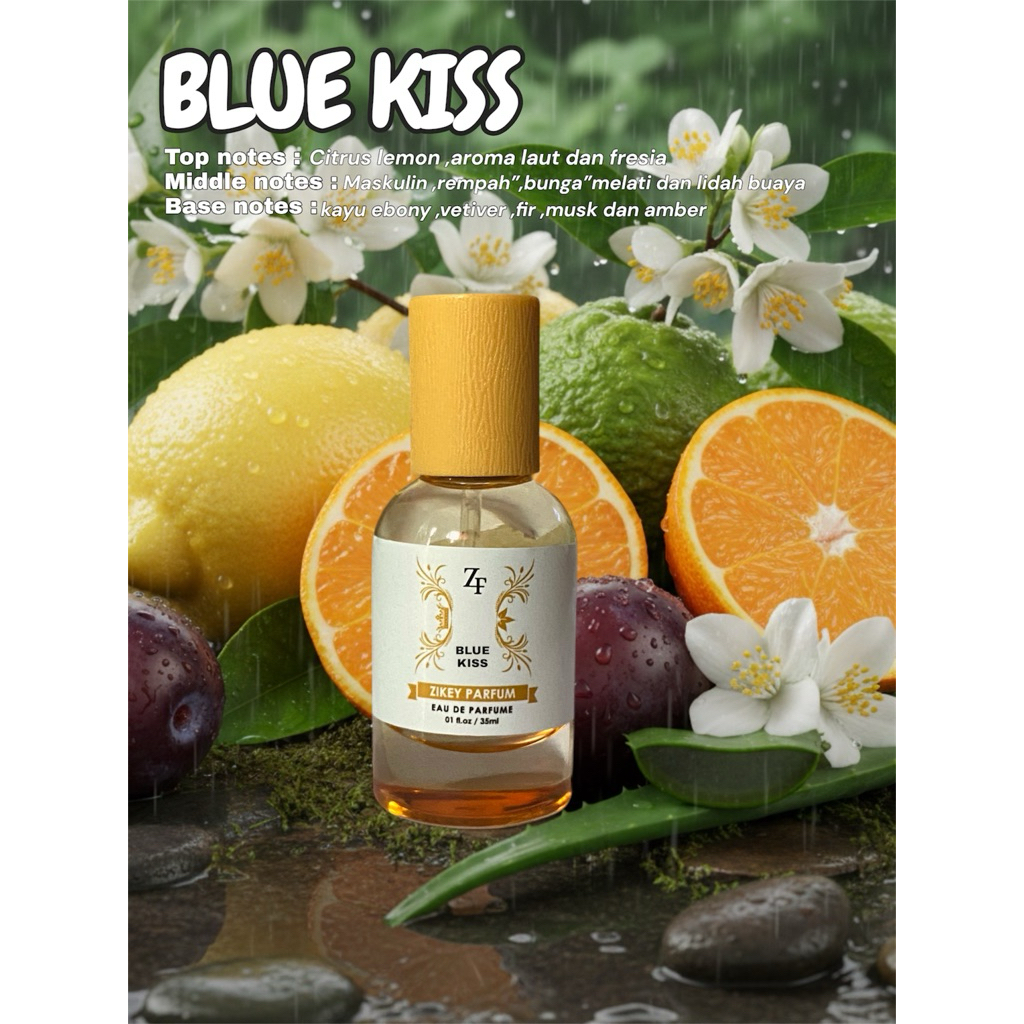 Parfum Zikey “BLUE KISS” EAU DE PARFUM Unisex 35ml